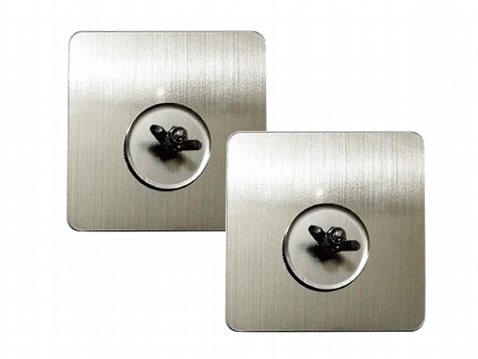 JUSTY 304不鏽鋼強力無痕N次螺絲貼(2入組) JUSTY 304不鏽鋼強力無痕N次螺絲貼(2入組)