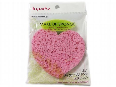 Kyusha~心型海綿-洗臉專用 1入(KS-30001) Kyusha~心型海綿-洗臉專用 1入(KS-30001)