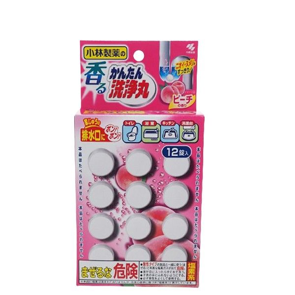 優惠款 小林製藥~排水管香氛除垢錠(蜜桃香)12錠 NG品 優惠款 小林製藥~排水管香氛除垢錠(蜜桃香)12錠 NG品