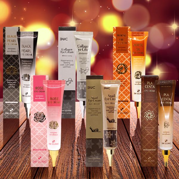 3W CLINIC~黑珍珠無痕抗皺/膠原蛋白/馬油/玫瑰/蝸牛/胎盤素 眼霜(40ml) 款式可選 3W CLINIC~黑珍珠無痕抗皺/膠原蛋白/馬油/玫瑰/蝸牛/胎盤素 眼霜(40ml) 款式可選
