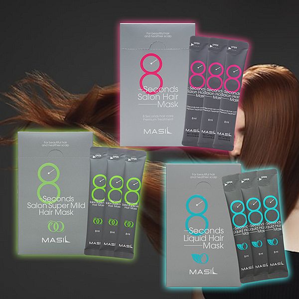韓國 Masil~8秒沙龍縮時髮膜旅行組(8mlx20入)盒裝 款式可選 韓國 Masil~8秒沙龍縮時髮膜旅行組(8mlx20入)盒裝 款式可選