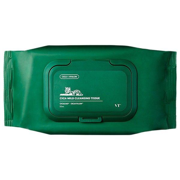 韓國 VT~CICA老虎積雪草卸妝巾(50抽) 韓國 VT~CICA老虎積雪草卸妝巾(50抽)