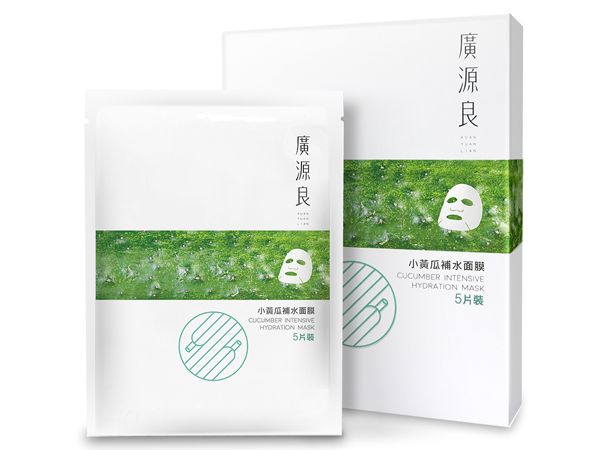 廣源良~小黃瓜補水面膜(5片入) 廣源良~小黃瓜補水面膜(5片入)