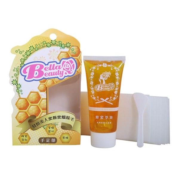 Bella Beauty 貝拉美人~蜜糖蜜蠟除毛(140g)  內附除毛紙/刮板 Bella Beauty 貝拉美人~蜜糖蜜蠟除毛(140g)  內附除毛紙/刮板
