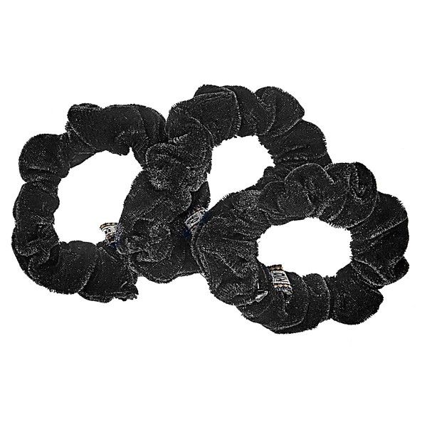 Dadaisun~韓版絨布髮圈束(#424全黑)3入 Dadaisun~韓版絨布髮圈束(#424全黑)3入