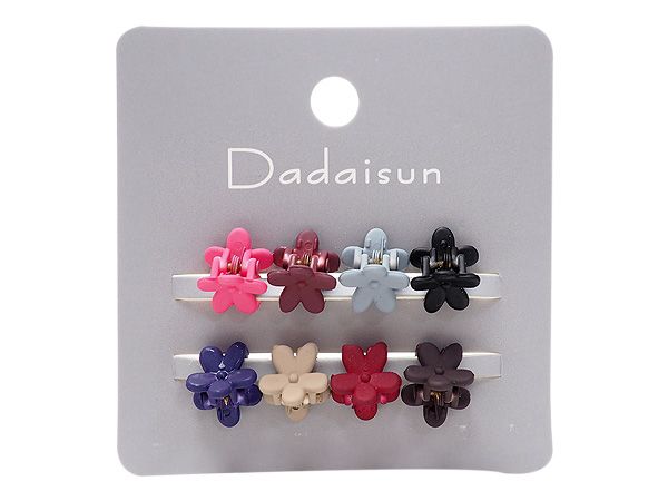 Dadaisun~迷你花朵髮夾-磨砂小花夾(8入) Dadaisun~迷你花朵髮夾-磨砂小花夾(8入)