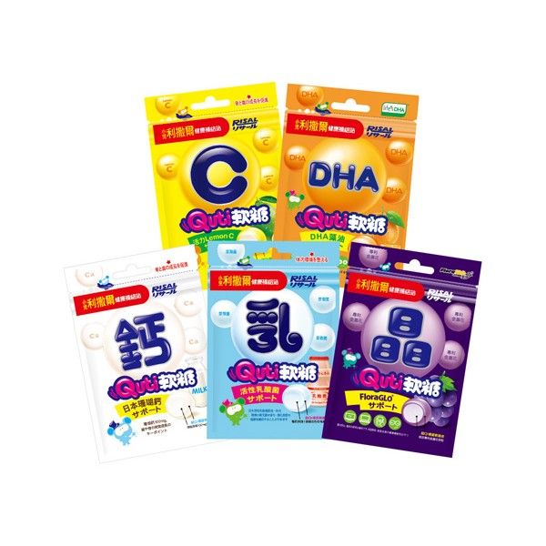 小兒利撒爾~Quti軟糖(25g) 活性乳酸菌/活力LemonC/專利晶明配方/牛奶鈣/藻油DHA 多款可選 小兒利撒爾~Quti軟糖(25g) 活性乳酸菌/活力LemonC/專利晶明配方/牛奶鈣/藻油DHA 多款可選