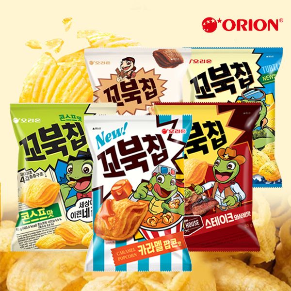 韓國 好麗友~烏龜玉米脆片(72g / 80g) 款式可選 韓國 好麗友~烏龜玉米脆片(72g / 80g) 款式可選