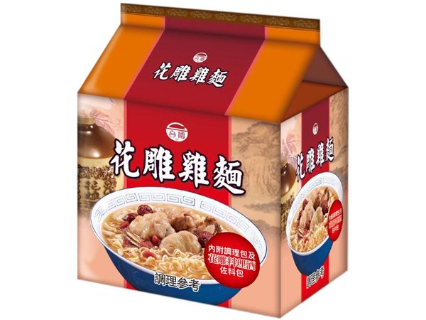 台灣菸酒~花雕雞麵(200gx3包/袋裝) 台灣菸酒~花雕雞麵(200gx3包/袋裝)