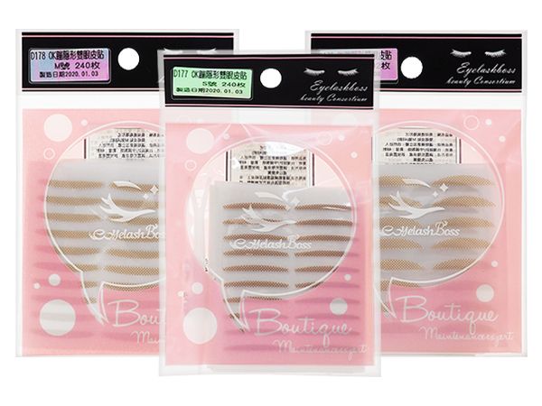 睫老闆美妝百貨~D177/D178/D179 OK蹦隱形雙眼皮貼(S240枚/M240枚/L192枚) 3款可選 睫老闆美妝百貨~D177/D178/D179 OK蹦隱形雙眼皮貼(S240枚/M240枚/L192枚) 3款可選