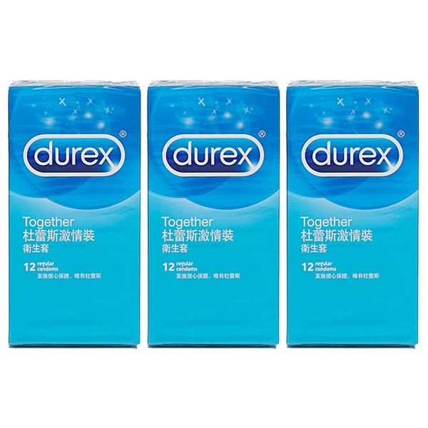 Durex 杜蕾斯~激情裝衛生套(12入) x3盒保險套 組合款  保險套 Durex 杜蕾斯~激情裝衛生套(12入) x3盒保險套 組合款  保險套