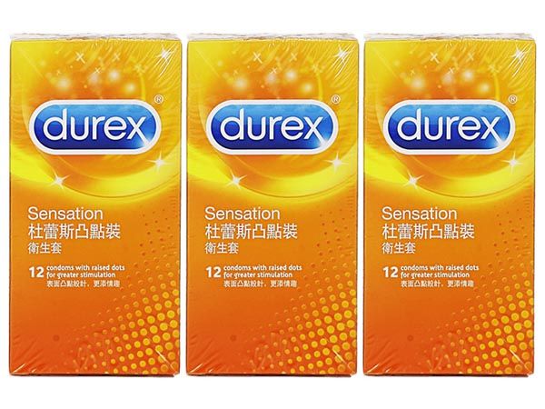 Durex 杜蕾斯~凸點裝衛生套(12入) x3盒 組合款  保險套 Durex 杜蕾斯~凸點裝衛生套(12入) x3盒 組合款  保險套