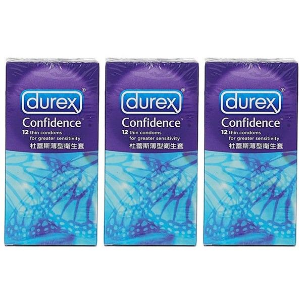 Durex 杜蕾斯~薄型衛生套(12入) x3盒保險套 組合款  保險套 Durex 杜蕾斯~薄型衛生套(12入) x3盒保險套 組合款  保險套