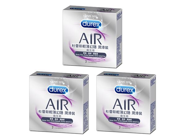 Durex 杜蕾斯~輕薄幻隱裝衛生套-潤滑裝(3入) x3盒 699元 組合款  保險套 Durex 杜蕾斯~輕薄幻隱裝衛生套-潤滑裝(3入) x3盒 699元 組合款  保險套