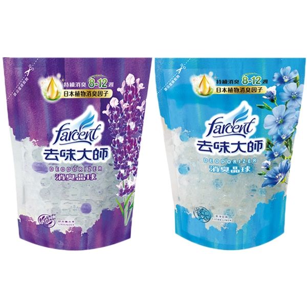 去味大師~消臭晶球補充包(350ml) 舒爽薰衣草/潔淨亞麻 款式可選 去味大師~消臭晶球補充包(350ml) 舒爽薰衣草/潔淨亞麻 款式可選
