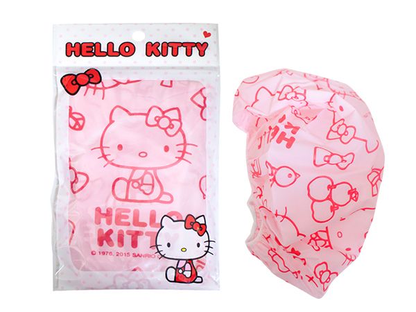 SANRIO 三麗鷗~Hello Kitty浴帽(紅/粉)1入 顏色隨機出貨 SANRIO 三麗鷗~Hello Kitty浴帽(紅/粉)1入 顏色隨機出貨
