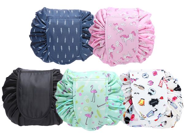 懶人收納抽繩化妝包(1入) 款式可選 懶人收納抽繩化妝包(1入) 款式可選