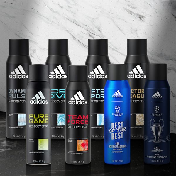 Adidas 愛迪達~男用體香噴霧(150ml) 款式可選 Adidas 愛迪達~男用體香噴霧(150ml) 款式可選