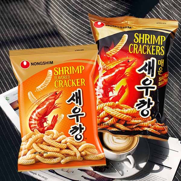 韓國 農心~蝦味條(75g) 原味/辣味 款式可選 韓國 農心~蝦味條(75g) 原味/辣味 款式可選