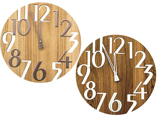 DAYNEEDS 日需百備~木匠時光壁掛式時鐘(1入) 原木/柚木 款式可選  ※限宅配/無貨到付款 DAYNEEDS 日需百備~木匠時光壁掛式時鐘(1入) 原木/柚木 款式可選  ※限宅配/無貨到付款