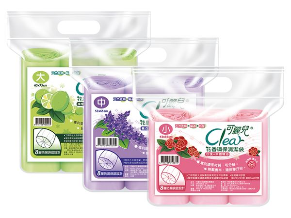 CLEAR 可麗兒~花香環保清潔袋(3支/包) 款式可選 CLEAR 可麗兒~花香環保清潔袋(3支/包) 款式可選