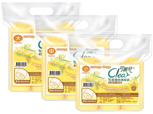CLEAR 可麗兒~花香環保清潔袋(英國梨小蒼蘭)3支/包 款式可選 CLEAR 可麗兒~花香環保清潔袋(英國梨小蒼蘭)3支/包 款式可選