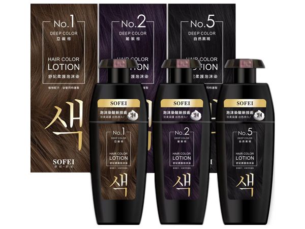 SOFEI 舒妃~柔護泡沫染髮液(160mlx2劑) 款式可選 泡泡染 SOFEI 舒妃~柔護泡沫染髮液(160mlx2劑) 款式可選 泡泡染