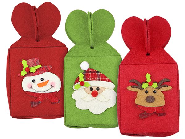 折疊式聖誕節蘋果禮物包裝袋(直式)1入 款式可選 折疊式聖誕節蘋果禮物包裝袋(直式)1入 款式可選