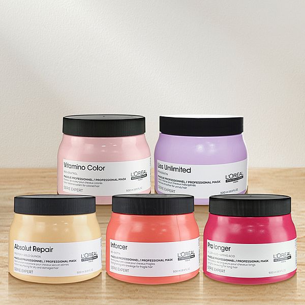 L'OREAL 巴黎萊雅~絲漾博系列髮膜(500ml) 款式可選 L'OREAL 巴黎萊雅~絲漾博系列髮膜(500ml) 款式可選