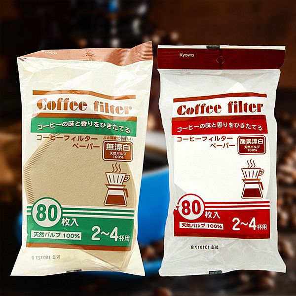 日本 KYOWA~無漂白/漂白 咖啡濾紙(80枚) 款式可選 日本 KYOWA~無漂白/漂白 咖啡濾紙(80枚) 款式可選