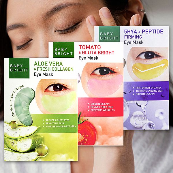 泰國 Baby Bright~蘆薈膠原蛋白/番茄穀胱甘太/胜太緊緻亮眼眼膜(2片入) 款式可選 泰國 Baby Bright~蘆薈膠原蛋白/番茄穀胱甘太/胜太緊緻亮眼眼膜(2片入) 款式可選