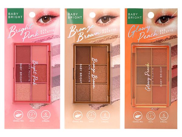 泰國 Baby Bright~六色眼影盤(1入) 款式可選 泰國 Baby Bright~六色眼影盤(1入) 款式可選