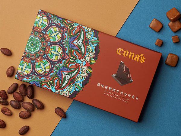 妮娜巧克力~Cona'鹽味焦糖薄片夾心巧克力(12入/盒) 妮娜巧克力~Cona'鹽味焦糖薄片夾心巧克力(12入/盒)