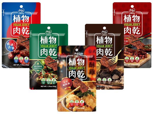 Hoya 弘陽~植物肉乾 川味朝天椒風味/法式松露風味/韓式辣雞風味/泰式檸檬風味/台式鹽酥雞風味(50g) 款式可選 Hoya 弘陽~植物肉乾 川味朝天椒風味/法式松露風味/韓式辣雞風味/泰式檸檬風味/台式鹽酥雞風味(50g) 款式可選