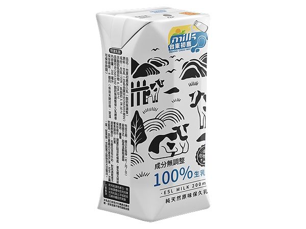 台東初鹿~保久乳(成分無調整)200ml(單瓶)利樂鑽包裝 台東初鹿~保久乳(成分無調整)200ml(單瓶)利樂鑽包裝