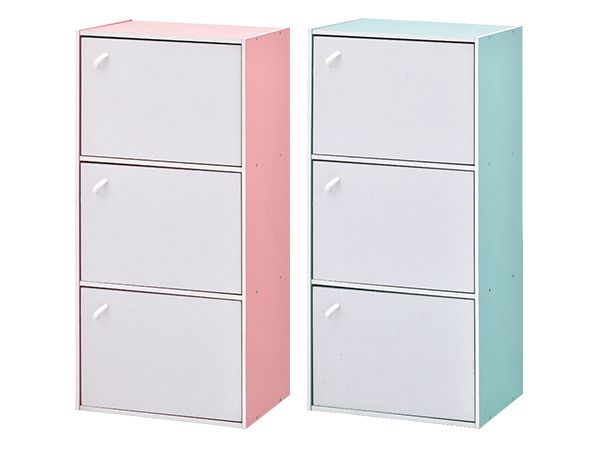 ikloo~簡約木紋三門收納櫃/置物櫃(BCF32)1入 款式可選 ikloo~簡約木紋三門收納櫃/置物櫃(BCF32)1入 款式可選