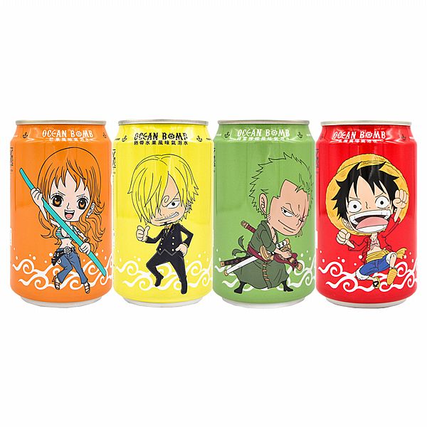 OCEAN BOMB~航海王氣泡水330ml(單罐) 款式可選 OCEAN BOMB~航海王氣泡水330ml(單罐) 款式可選