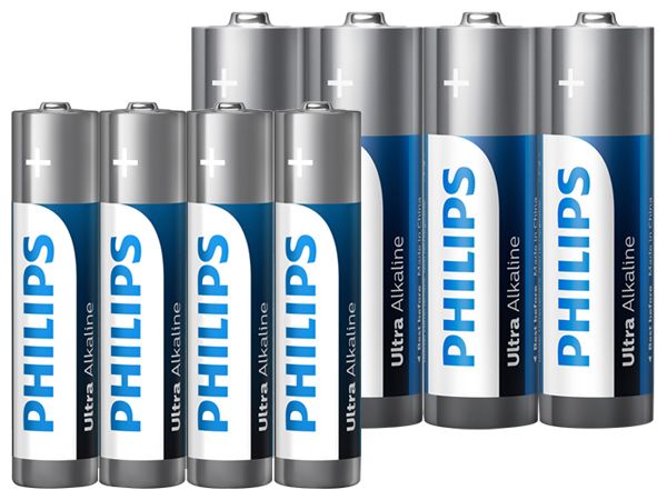 PHILIPS 飛利浦~Ultra Alkaline超鹼4號/3號電池(4入) 款式可選 PHILIPS 飛利浦~Ultra Alkaline超鹼4號/3號電池(4入) 款式可選
