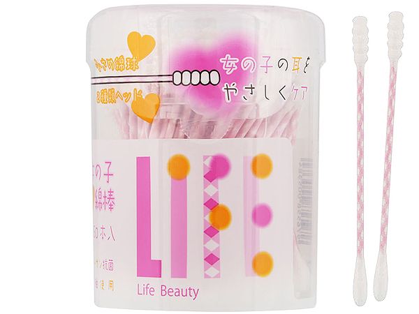 Life Beauty~女孩螺旋型細軸清潔棉棒(160支) Life Beauty~女孩螺旋型細軸清潔棉棒(160支)