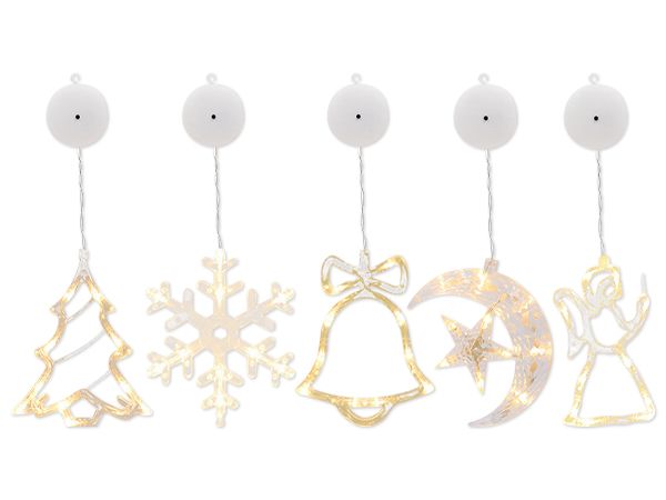 聖誕節吸盤式LED櫥窗裝飾掛燈(1入) 款式可選 聖誕節吸盤式LED櫥窗裝飾掛燈(1入) 款式可選