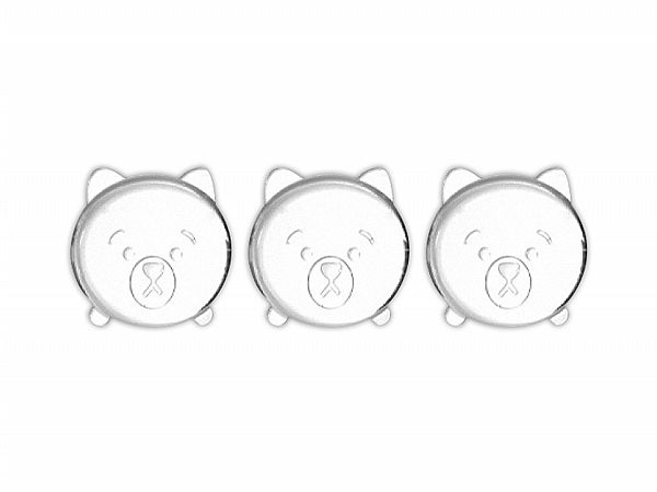 FaSoLa~PU透明防撞/防磨/減震貼(小熊款)3入 FaSoLa~PU透明防撞/防磨/減震貼(小熊款)3入