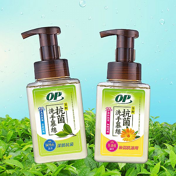 OP~茶酚抗菌洗手慕絲(370g) 款式可選 OP~茶酚抗菌洗手慕絲(370g) 款式可選