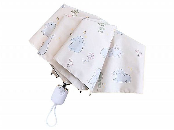 CUBESTORE~治癒兔兔/抗UV快乾自動三折傘(1支入) CUBESTORE~治癒兔兔/抗UV快乾自動三折傘(1支入)