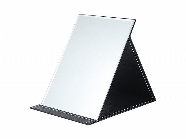 黑色PU皮質折疊化妝鏡(迷你號10x7cm) 黑色PU皮質折疊化妝鏡(迷你號10x7cm)