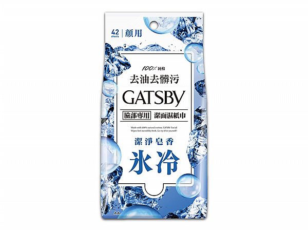GATSBY~潔面濕巾(沁涼皂香)42張入 GATSBY~潔面濕巾(沁涼皂香)42張入