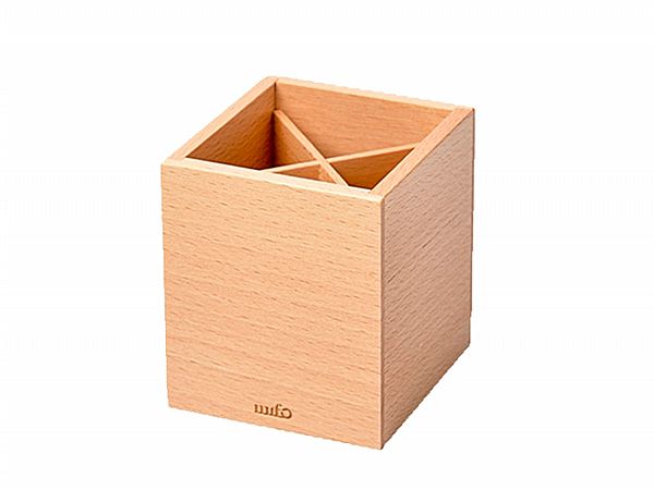 mifo 銘峰木器工藝~木質分格筆筒(1入) mifo 銘峰木器工藝~木質分格筆筒(1入)