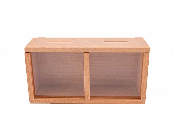 mifo 銘峰木器工藝~木質雙格存錢筒(1入) mifo 銘峰木器工藝~木質雙格存錢筒(1入)