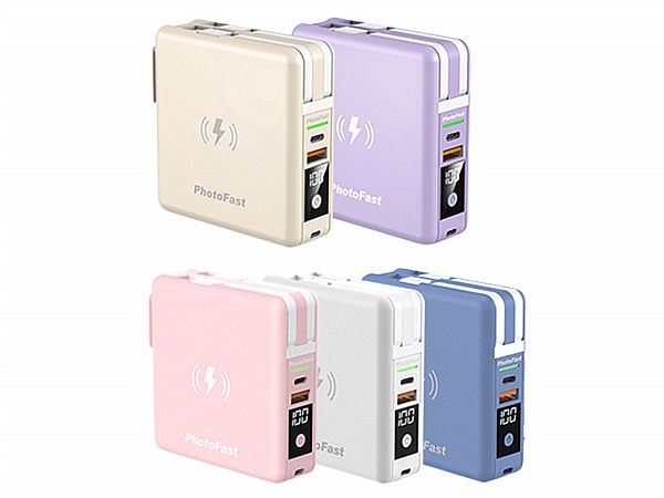 Photofast~MUTICharge 五合一磁吸無線充行動電源10000 mAh  (1入)款式可選 Photofast~MUTICharge 五合一磁吸無線充行動電源10000 mAh  (1入)款式可選