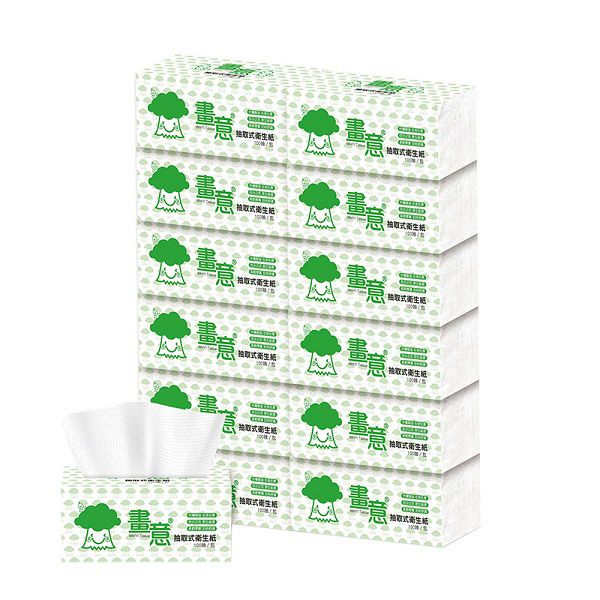 統潔-畫意輕漾抽取式衛生紙100抽x60包/箱 統潔-畫意輕漾抽取式衛生紙100抽x60包/箱