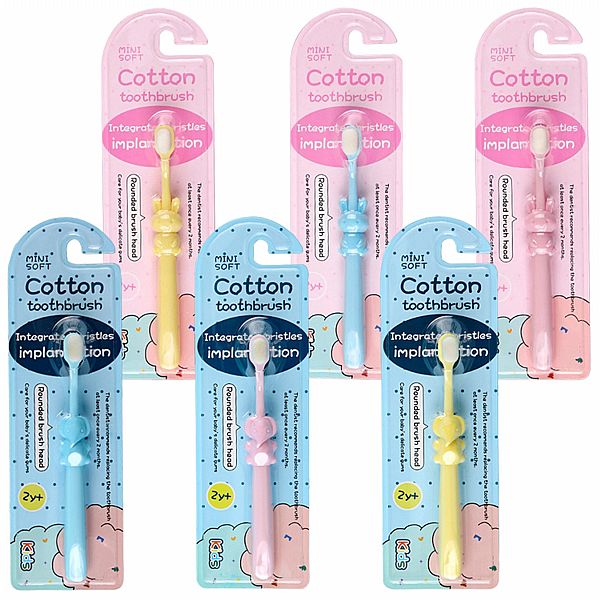 寶寶乳牙用超細毛軟牙刷(小兔/小象/粉色/藍色/黃色)1支入 款式可選 寶寶乳牙用超細毛軟牙刷(小兔/小象/粉色/藍色/黃色)1支入 款式可選